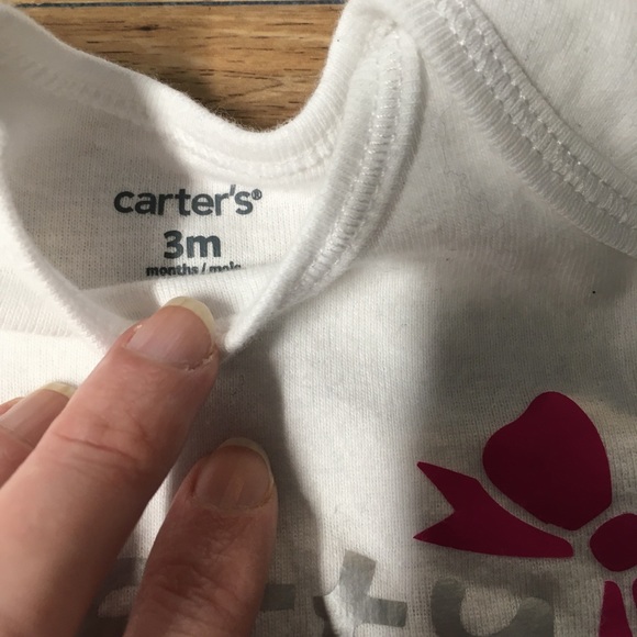 Lot of 3 3 Months Carter’s Short Sleeve Onesies - Picture 5 of 6